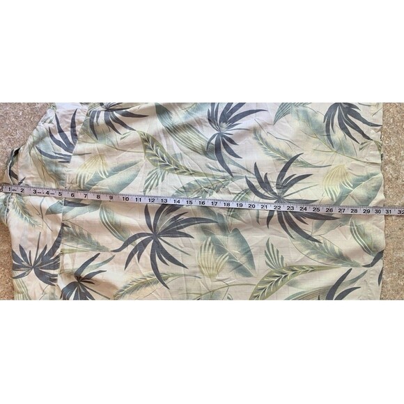 Tommy Bahama Palm Floral 100% Silk Button Down Hawaiian Shirt Men’s Size Medium - Picture 6 of 8